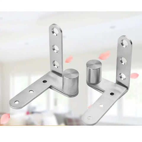Heavy Duty 270 Degree Stainless Steel Invisible Door Hinge Set For Doors And Cabinets, 3mm thick hidden pivot pair