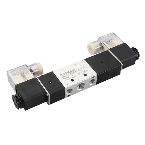 Industrial Grade Rock Solid 4V230E 08 Pneumatic Solenoid Air Valve Dc 24V Five Port Three Position Internally Piloted Double Coil Electric Control For Smooth Heavy Duty Automation And Quick Upgrades