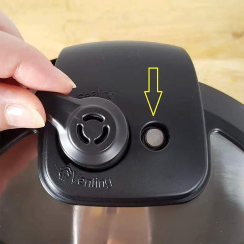 Installation of float valve seal on Instant Pot lid, part of Float Valve Seal Replacement Kit With 6 Gaskets For Instant Pot.