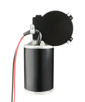 Side view of DC 24V 80W Worm Gear Motor With High Torque 4Nm 160RPM Right Angle Reversible Gearbox Electric Motor, 63mm x 100mm