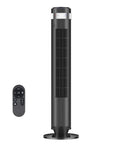 Stay Cool Without The Noise Using This Bladeless Tower Fan Packed With Swift Oscillation And Handy Remote Controls And Rapid Speeds That Truly Slap For Bedroom Chill And Dorm Vibes Or Office Grind Today Black, showing sleek design and remote.