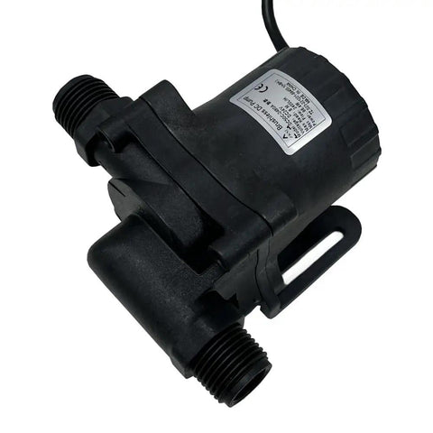 24V Micro Brushless DC Water Circulation Pump Runs Buttery Smooth And Dead Quiet Adjustable Speed Control Heavy Duty Build for hydroponics.