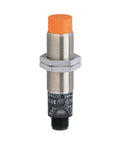 Compact Speed Monitor With Inductive Proximity Sensor For Industrial Automation PNP Rotational Sensing Device Non Contact Metal Detection In A Single M30 Housing Integrated Speed Evaluation Logic, shown in M30 housing with metal body and orange cap.