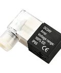 24V DC Coil Kit For Pneumatic Solenoid Valves 4V210-08 And 4V230C-08 Pack Of 2 With Pure Copper Windings For Reliable Valve Operation And Fast Responsive Control, IP65 black coil