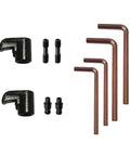 CNC Accessories 10 Piece Shop-Ready Gear Kit with pins, clamps, screws, wrenches, black zinc plated alloy steel, L2.5 L3.0