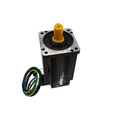 Front view of Beefy 130 Series 48V 3000W 1500RPM Electric Brushless DC Servo Motor for Precision Motion And Beast Torque Smooth Start