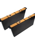 2 Pack 3.5L Beehive Feeder Set With Beeswax Coated Frames, Cedar Wood Water And Sugar Syrup Feeder For Honeybee Hives