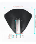 Whale Tail Hydrofoil Stabilizer For Outboard Motors 15 To 300HP Marine Boat Fins with dimensions and screws