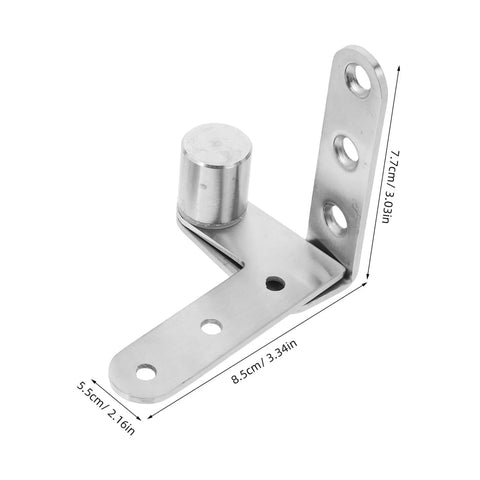 Heavy Duty Stainless Steel Hidden Door Pivot Hinges For Smooth Operation With Automatic Rebound Design Illustrated Dimensions