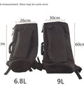 6.8L 9L Carbon Fiber Cylinder Bag For PCP Black Air Tank Soft Protective Case side by side for size comparison.