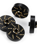 4Pcs 58g Brass Wheel Weights With 7mm Hex Hub Extended Spacers For 1/18 RC Crawlers TRX4M Bronco Defender K10