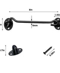 2 Pack 8 Inch Stainless Barn Door Hook And Eye Latch Lock For Cabin Garage Shed Gates Rust Resistant Heavy Duty Security