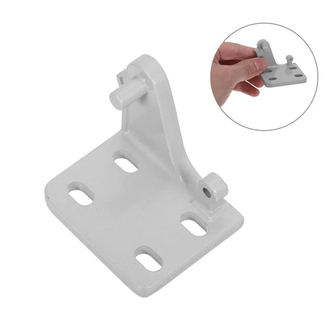 Heavy Duty Metal Refrigerator Door Hinge Replacement Kit For Freezer And Kitchen Cooling No Sweat DIY Swap Double Pack light gray hinge detail.