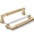 Ten Pack 5 Inch Satin Brass Cabinet Pulls Heavy Duty Brushed Brass Handles For Kitchen Cabinets Made From Solid Zinc Alloy