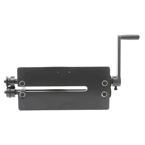 Front view of Bead Roller For Sheet Metal With 12 Inch Capacity Hand Crank Beading Tool 6 Dies Pro Grade Metal Fabrication