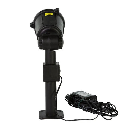 Rear view of Batman Bat Signal Projector 14 Inch Officially Licensed Indoor Outdoor Light With CUL Adapter And 16-Foot Extension Cord