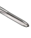 Close-up of M4 X 0.7mm High Speed Steel Machine Tap 3 Flute Straight Taps For Cutting New Threads And Repairing Damaged Threads DIY Tool Set Pack Of 2