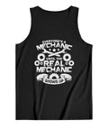Mens 100 Percent Cotton Tank Top Sleeveless Muscle Tees Summer Fresh Undershirts with mechanic graphic design