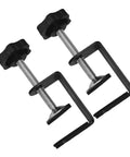 2 Pack Adjustable Wicker Furniture Clips for Outdoor Patio Sofas and Rattan Chairs, Easy Install Fasteners, Black Metal Clips