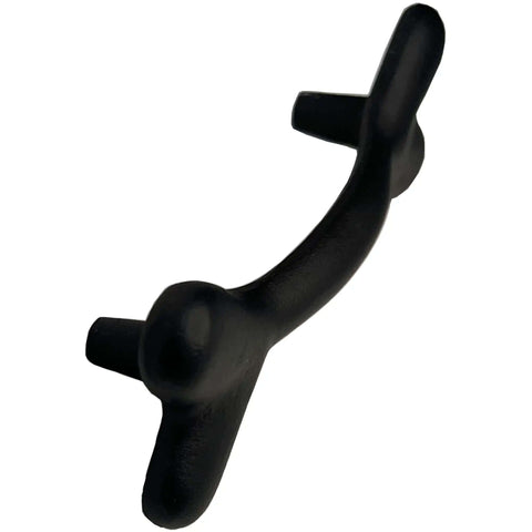 4 Inch Dog Bone Style Cast Iron Barn Door Gate Drawer And Cabinet Pull In Black Finish For Rustic Farmhouse Decor Easy To Install Hardware Includes Mounting Screws