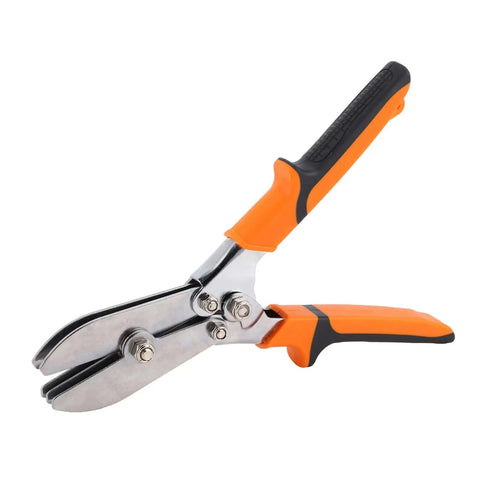 Five Blade Sheet Metal Crimper Pro Grade Tool, dual color TPR handle, 5-blade design for 24-28 gauge galvanized or stainless steel pipes