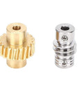 20 To 1 Bronze Worm Gear Set With Metal Shaft High Torsion Replacement For 4 To 1 Speed Industrial Robot Parts For DIY Projects Beefy Torque Boost For Precise Slow Motion And Easy Installation, bronze gear and metal shaft