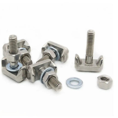 Beefy 2 Pack T Bolt Battery Terminal With Nut And Washer Stainless Steel Rust Resistant Replacement For Battery Cable Terminals