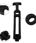 Coufce 2-pack 7.78-inch rubber flexible draw hood latch with T-handle for engine hoods and tool boxes