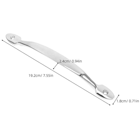 Two Pack Zinc Alloy Closet Door Handles Vintage Cabinet Pulls For Kitchen Wardrobe Cupboard Doors With 128mm Hole Spacing Surface Mounted Installation Easy Grip Double Handles Furniture Drawer Hardware, showing handle dimensions.