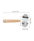 Knock Out Perfect Dumpling Wrappers Effortlessly With This Three Piece Stainless Steel Roller Set Designed For Quick Shaping And Easy Cleanup A Legit Game Changer For Home Chef Essentials Daily with polished wood handle and stainless steel design.