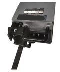 Heavy Hitter Industrial Power Supply 150W Switching Power Module Knockout Voltage Regulator rear view with plug connection.