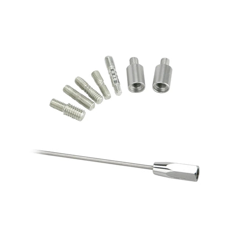 13 Inch Universal Car Radio Antenna Mast Top Mount Replacement With Threaded Adapters And Spacers Fits Most Domestic And Import Vehicles AM FM Auto Antenna