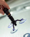 Applying DIY Windshield Repair Kit for Cars and Trucks Fast Easy Fix for Chips Cracks Bullseyes Stars and Combo Breaks with Pro Grade Resin System