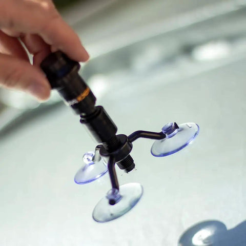 Applying DIY Windshield Repair Kit for Cars and Trucks Fast Easy Fix for Chips Cracks Bullseyes Stars and Combo Breaks with Pro Grade Resin System