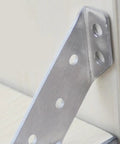 Heavy duty stainless steel angle bracket set of 20 corner braces tarnish and rust resistant silver shelf and furniture support