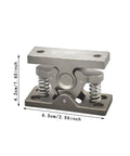 Double Roller Cabinet Latch Lock With Door Holder Release Clamp And Stop Latch For Easy One Touch Open No Tools Needed