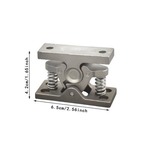 Double Roller Cabinet Latch Lock With Door Holder Release Clamp And Stop Latch For Easy One Touch Open No Tools Needed