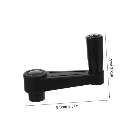 Woodworking Handle Nylon Crank Accessory Easy Install for Smooth Operation and High Efficiency Durable Wear Resistant Round Hole Design for Precise Adjustments and Quick Setup for Fast Tool Changes, black nylon crank handle, dimensions 8.5cm x 7cm