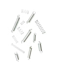 Massive 200 Piece Zinc Plated Spring Assortment Kit Packed With Tiny Tension And Compression Springs In 20 Diverse Sizes For Serious Home Repairs, DIY Projects And Mechanical Fixes Galvanized Steel Quality, assorted springs on white