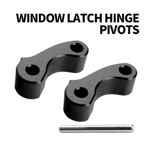 Beefed Up Rear Window Latch Hinge Pivots Replacement For Tacoma 1995 To 2004 And Tundra Xtracab 2000 To 2006 Black Aluminum 2 Pack Heavy Duty CNC Machined Billet Aluminum Auto Window Parts