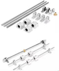 T8 Trapezoidal Lead Screw Kit With Linear Guide Shaft Support Set Featuring Stable Transmission Low Noise And Smooth Operation In Complete Integrated Assembly For Precision Projects, metal shaft kit with bearings