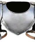 Medieval Iron Gorget And Spaulders Armor Dope Viking And Crusader Inspired Set for reenactment, shoulder and neck guard