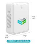 Heavy Duty 3000W Step Down Transformer 220V to 110V Converter with dimensions and weight details shown.