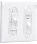 Toggle Style Wall Switch Guard For Kidproof Home Safety Clear Light Switch Cover That Locks In On Or Off Easy Open Lock No Sweat Protection For Appliances And Security Lights 1 Pack installed