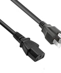 AC In Power Cord Outlet Plug Lead For KORG T3 M1 EXM1 EX M1 Music Synthesizer Workstation Keyboard No Drama No Noise Low Temp Charging FCC CE ROHS Certified Safe And Durable Power Adapter Cord showing connector ends.