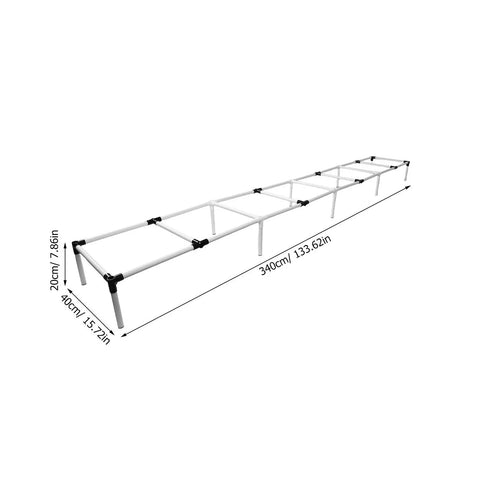 Adjustable Indoor Dog Agility Training Ladder Set For Home Use, Plastic Hurdles Obstacle Course For Canine Exercise, 11 Foot Length