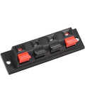 4 Way Spring Loaded Speaker Terminal Clips Push Release Connector Set 3 Pack Wire Terminal Strip Block WP4-7 With Four Pins