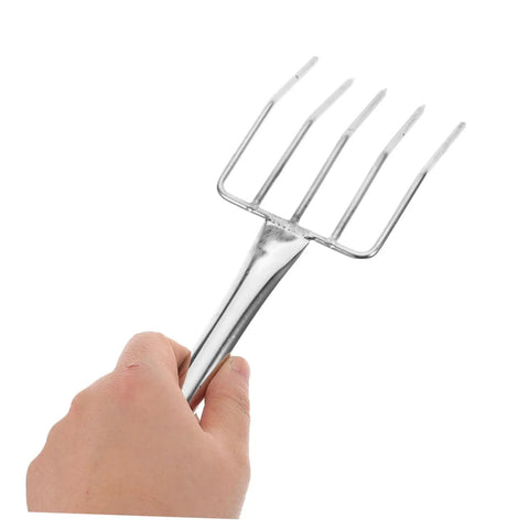 Small Stainless Steel Garden Fork For Ladies, Lightweight Digging Fork For Planting, Spade Shovel, And Leaf Scoops in hand