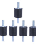 Heavy Duty Rubber Mounts Set For Fitness Equipment And Home Gym Systems Beat The Shake With Shocks Absorbers Anti Vibration Isolators For Air Conditioners Air Compressors Motors Pumps And Welding Machines Reducing Noise And Vibration, black rubber mounts pack of 5 with threaded bolts