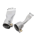 Top Tier 2 Pack Flat Welding Nozzle Tips For Hot Air Gun Stainless Steel, 20mm and 40mm sizes for plastic welding.